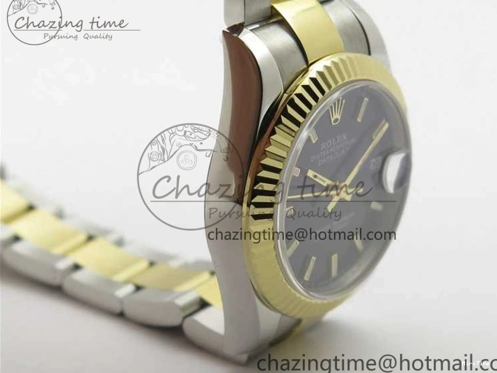 MiroTime 0203 WaterResistant Datejust 31mm 278273 SS YG BP Maker Best Edition Black Sticks Markers Dial on SS YG Oyster Bracelet 2718